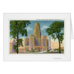 Vue extérieure de l'hôtel de ville et du McKinley