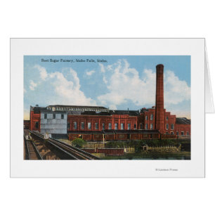 Vue extérieure de l'usine de sucre de betterave
