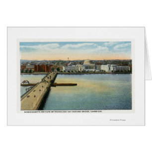 Vue générale du MIT et du pont Harvard,