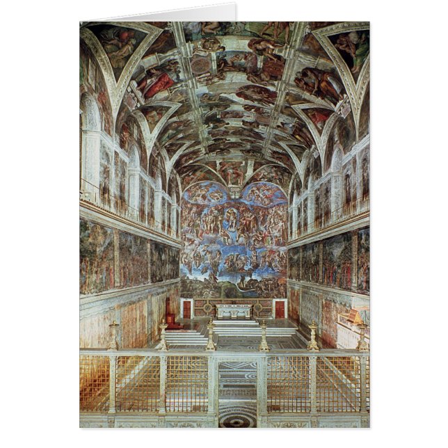 Vue intérieure de la chapelle de Sistine (Devant)