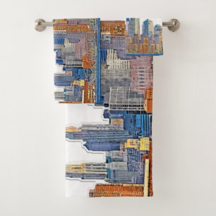 Vue majestueuse de New York City Skyline artistiqu