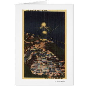 Vue nocturne du barrage Shasta