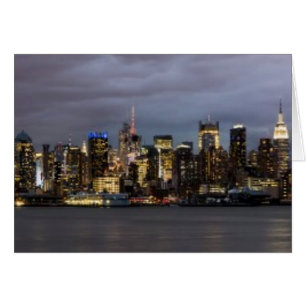 Vue panoramique de Manhattan en début de soirée