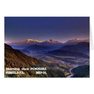 Vue Paysage : HIMALAYA POKHARA NÉPAL