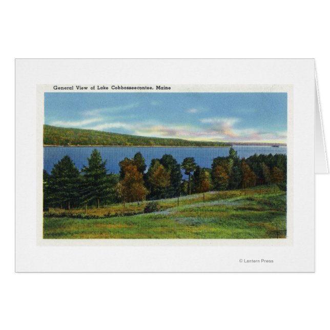 Vue pittoresque du lac Cobbosseecontee (Devant horizontal)