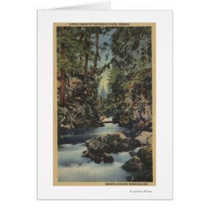 Vue supérieure de rivière escroc, Orégon - gorge