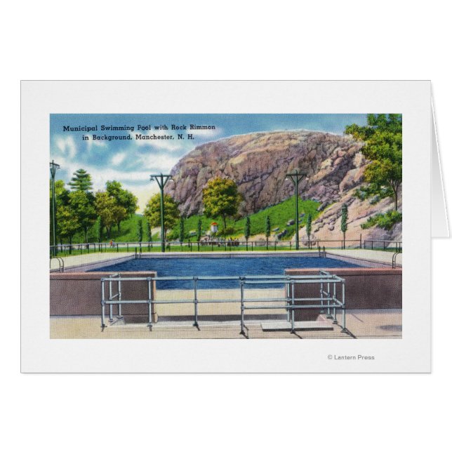 Vue sur la piscine municipale de Rock Rimmon (Devant horizontal)