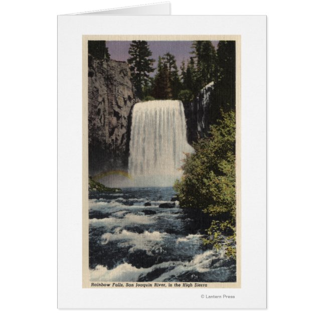 Vue sur la rivière San Joaquin et les chutes Rainb (Devant)