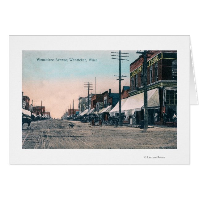 Vue sur la rue de l'avenue Wenatchee (Devant horizontal)
