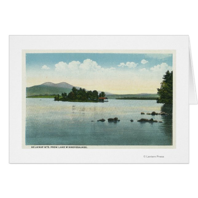 Vue sur le lac des monts Belknap (Devant horizontal)