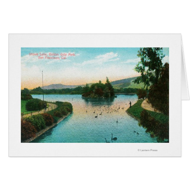 Vue sur le lac Stowe au Golden Gate Park (Devant horizontal)
