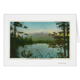 Vue sur le Mont Katahdin, le pic le plus bas du Ma