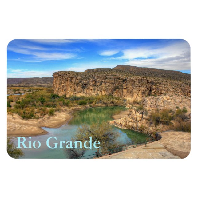 Vue sur le Rio Grande Magnet (Horizontal)