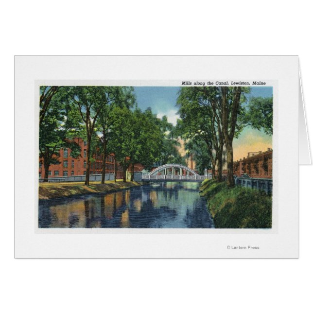 Vue sur les moulins le long du canal (Devant horizontal)