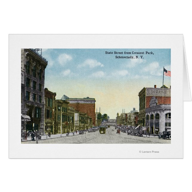 Vue sur State Street depuis Crescent Park (Devant horizontal)