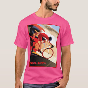 Vuelta A Espana Abstraktes Fahrradrennen Druckgese T-Shirt