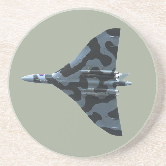 Vulcan bomber in flight sandstein untersetzer (Vorne)