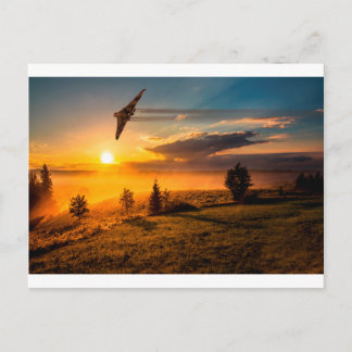 Vulcan Bomber Misty Dawn Postkarte