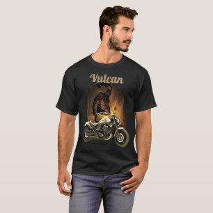 Vulcan der Schmiedmotorradentwurf T-Shirt