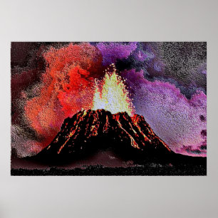 Vulkan 9 enamel poster