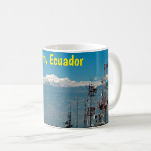 Vulkan Antisana und Masten, Quito, Ecuador Kaffeetasse