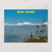 Vulkan Antisana und Masten, Quito, Ecuador