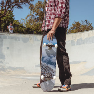 Vulkan Berg Schnee Skateboard