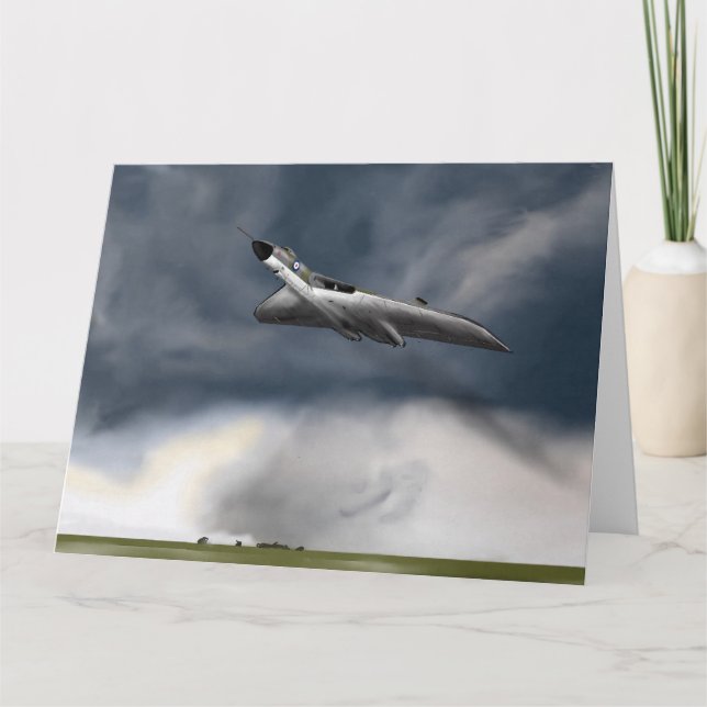 Vulkan Bomber Greetings Card Karte (Vorderseite)