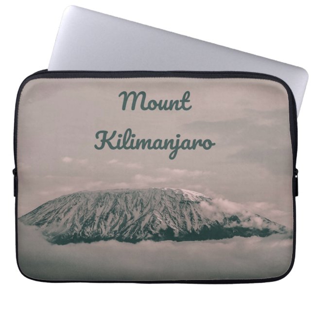 Vulkan Kilimanjaro Snow in Tansania Afrika Laptopschutzhülle (Vorderseite)