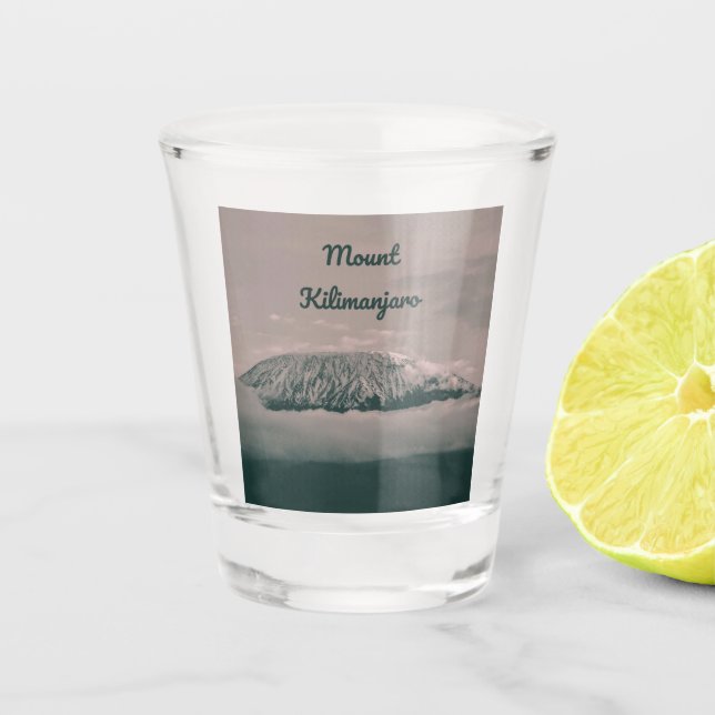 Vulkan Kilimanjaro Snow in Tansania Afrika Schnapsglas (Vorderseite)