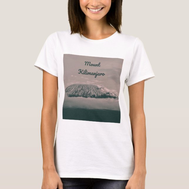 Vulkan Kilimanjaro Snow in Tansania Afrika T-Shirt (Vorderseite)