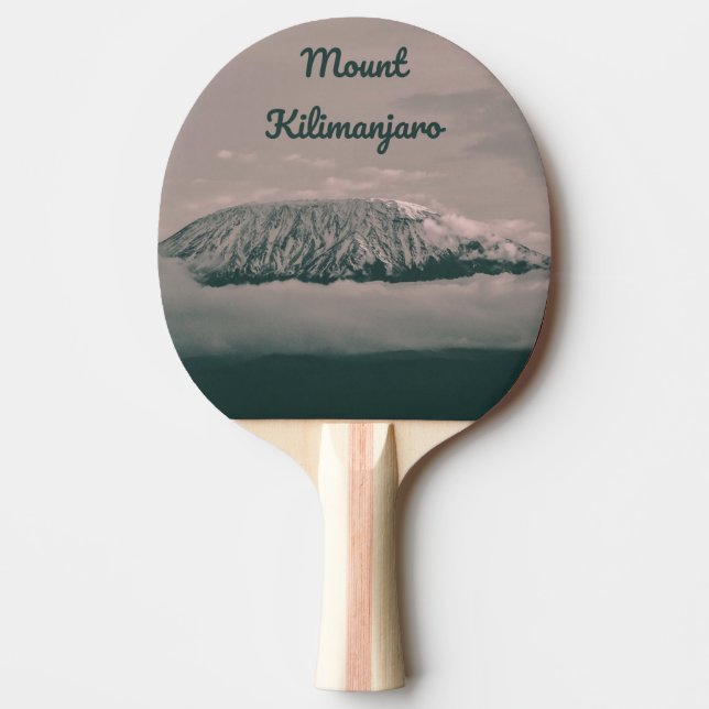 Vulkan Kilimanjaro Snow in Tansania Afrika Tischtennis Schläger (Vorderseite)
