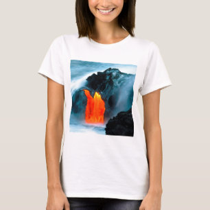 Vulkan-Lavafluss von Kilauea Hawaii T-Shirt