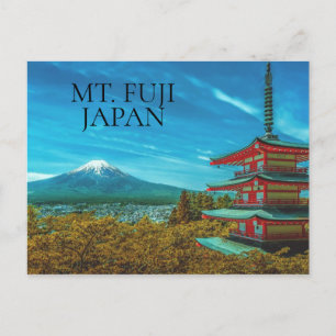 Vulkan Mt. Fuji Japan Pagode Postkarte