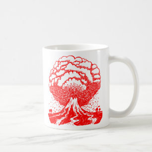 Vulkan - Rot Kaffeetasse