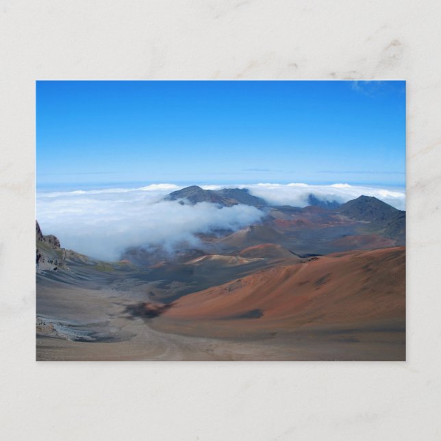 Vulkan und Krater von Haleakala, Maui Hawaii Postkarte (Vorderseite)