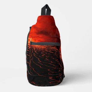 Vulkanausbruch Crossbody Bag