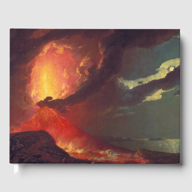 Vulkanausbruch des Vesuv (lebender Vulkan) Gästebuch (Vorderseite)