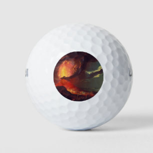 Vulkanausbruch des Vesuv (lebender Vulkan) Golfball
