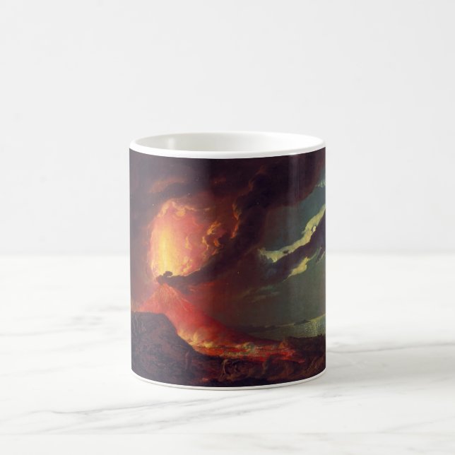 Vulkanausbruch des Vesuv (lebender Vulkan) Kaffeetasse (Mittel)