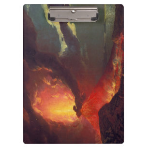 Vulkanausbruch des Vesuv (lebender Vulkan) Klemmbrett