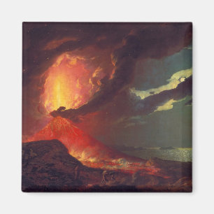 Vulkanausbruch des Vesuv (lebender Vulkan) Magnet