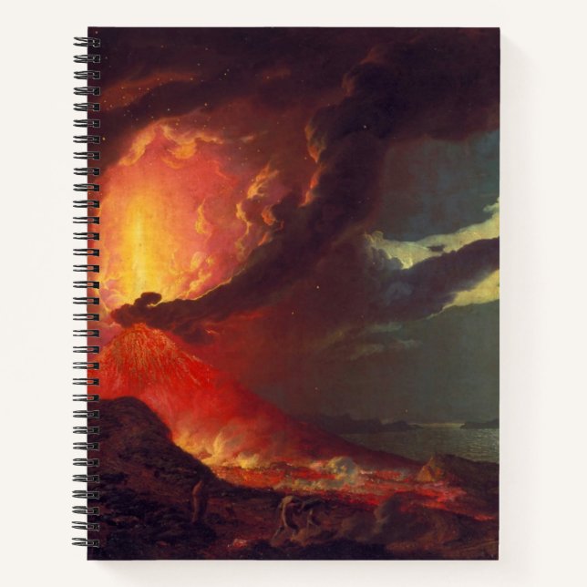 Vulkanausbruch des Vesuv (lebender Vulkan) Notizbuch (Vorderseite)