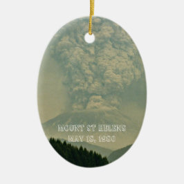 Vulkanausbruch Foto St. Helens Keramik Ornament