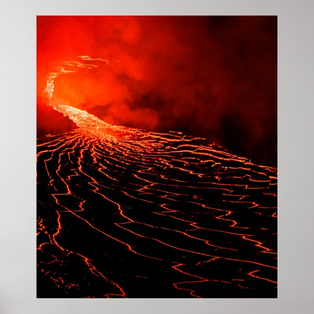 Vulkanausbruch Poster (Vorne)