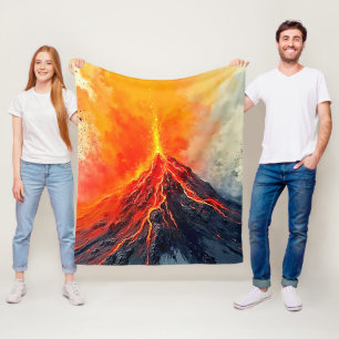 Vulkanausbruch: Rohkraft Fleecedecke
