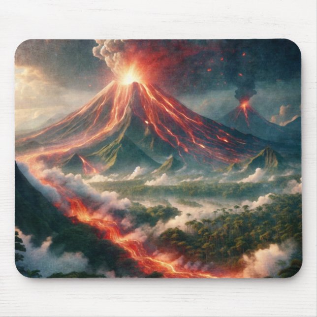Vulkanausbrüche Mousepad (Vorne)
