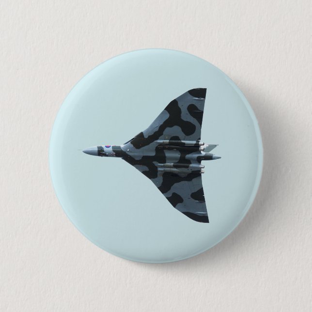 Vulkanbomber Button (Vorderseite)