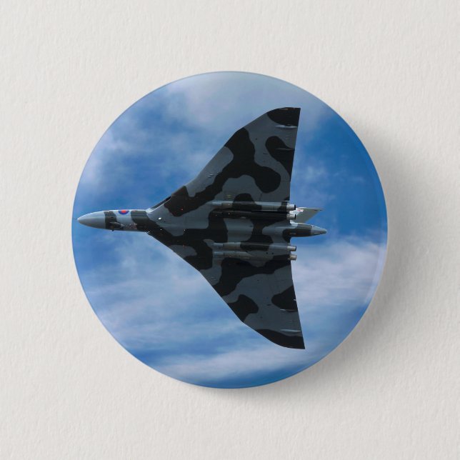 Vulkanbomber Button (Vorderseite)
