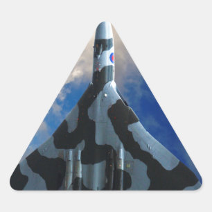 Vulkanbomber Dreieckiger Aufkleber